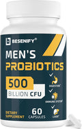 Probiotics for Men 500 Billion CFUs &amp 12 Strains Men's Probiotic with Turmeric Cranberry Goji - Probiotics for Digestive Health Immune Stomach Bloating &amp Gut Health for Men 60 Pro Biot