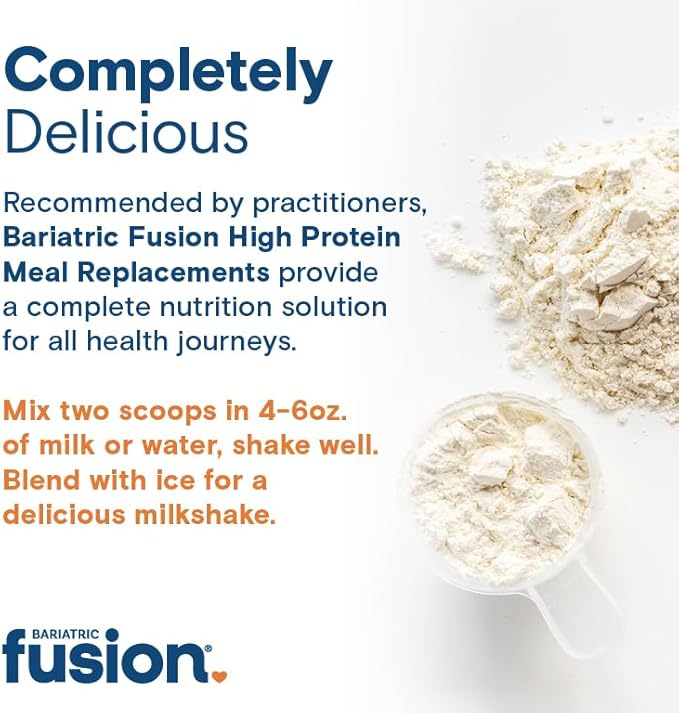 Bariatric Fusion Strawberry Banana Meal Replacement 27g Protein Powder 21 Serving Tub for Bariatric Surgery Patients Including Gastric Bypass and Sleeve Gastrectomy - No Gluten Aspartame or Sugar