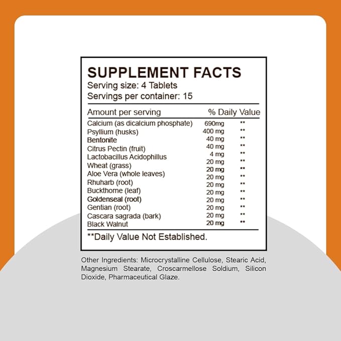 Sunshine Naturals Colon Cleanse Herbal Supplement 1200 mg Digestive Support 60 Tablets (5 Pack)