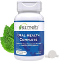 EZ Melts Oral Health Complete - Oral Probiotic - Supports Gum Health Fresh Breath &amp Helps Relieve Occasional Dry Mouth - No Artificial Flavors Non-GMO &amp Vegan - 60 Sublingual Tablets (30 Ser
