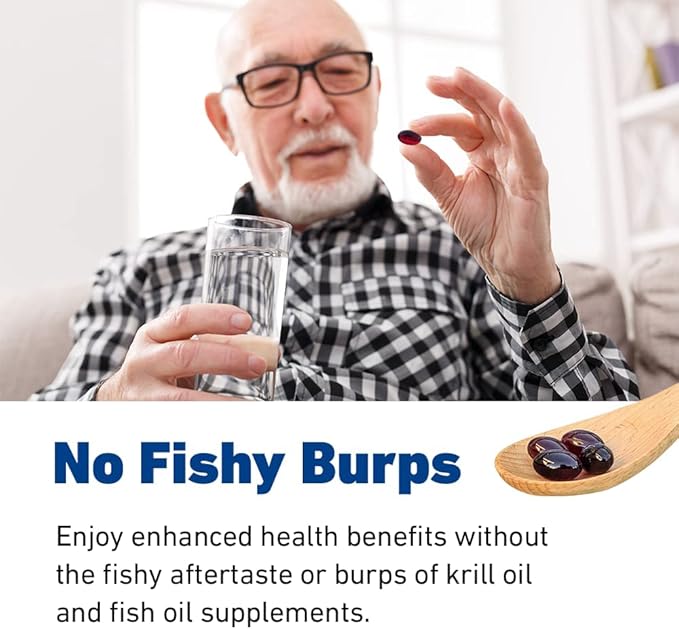Marine Oil Supplement - All Natural Calanus Oil Astaxanthin Omega-3 and Fatty Acids - Heart and Brain Health Nutritional Supplements
