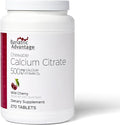 Bariatric Advantage Calcium Citrate Chewable 500mg with Vitamin D3 for Bariatric Surgery Patients Including Gastric Bypass and Sleeve Gastrectomy Low Sugar - Wild Cherry Flavor 270 Count