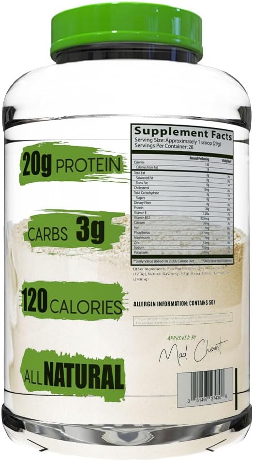 Insane Labz Mother Protein100% Fully Disclosed Plant Based Protein (28 Servings Vanilla)
