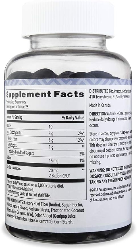 Amazon Basics Digestive Health and Probiotic Gummies (90 Count)