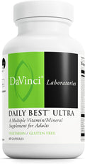DAVINCI Labs Daily Best Ultra - Dietary Supplement to Support Cardiovascular Health Fat Metabolism and Bone Health* - with B Vitamins Minerals Choline CoQ10 Boron Lycopene - 60 Vegetarian Caps