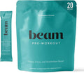 Beam Pre Workout Powder – Pre Workout Supplement with Organic Caffeine 350 mg Electrolytes &amp Nootropic Focus Support No Sugar Pre Workout for Women &amp Men Blue Raspberry Flavor 20 Servings