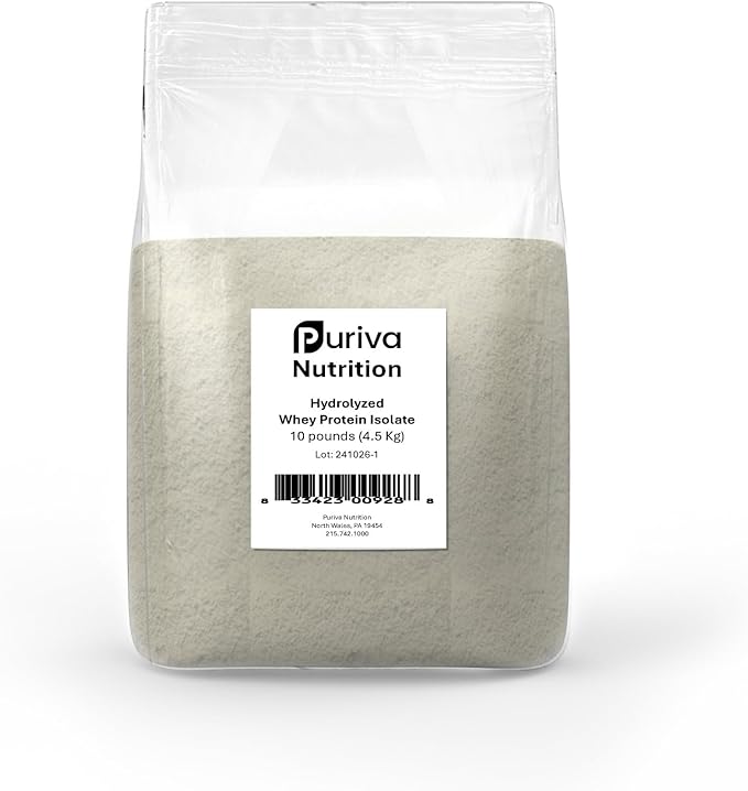 Protein Powder Hydrolyzed Whey Protein Isolate Plain 10 pounds