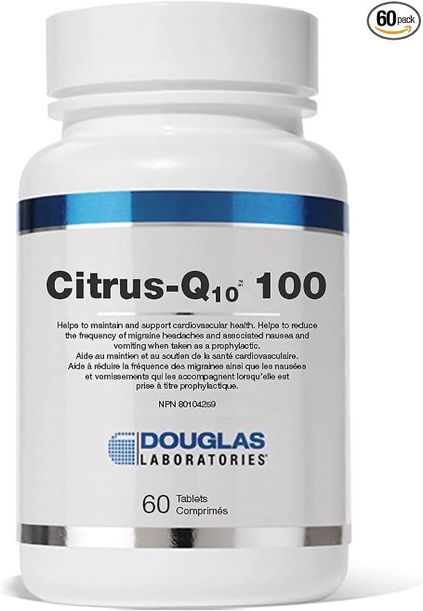 Douglas Laboratories Citrus-Q10 100 | Coenzyme Q10 in A Great Tasting Chewable Tablet | 60 Tablets | Natural Citrus Flavor