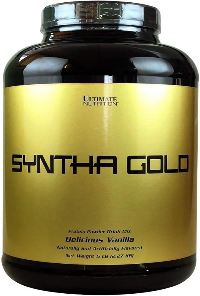 Ultimate Nutrition Syntho Gold Time Release Casein Protein Powder with Milk Egg and Whey Protein Isolate - Up to 6 Hours of Sustained Protein 65 Servings Vanilla