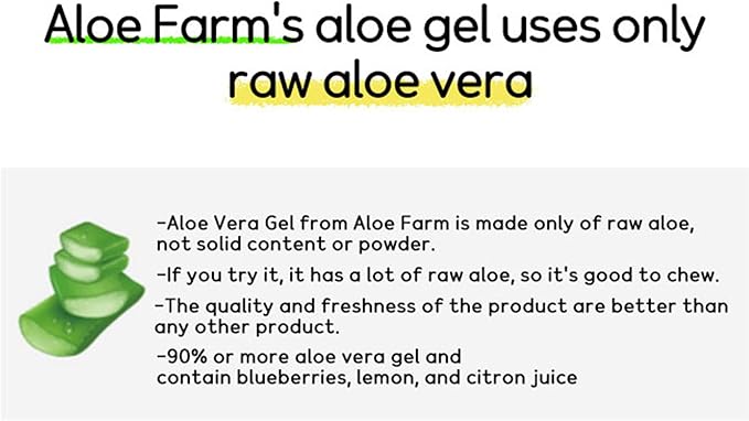 [Aloe Farm] Organic Aloe Extract Lactic Acid 50 Billion lactobacillus Organic Aloe Grape Flavor