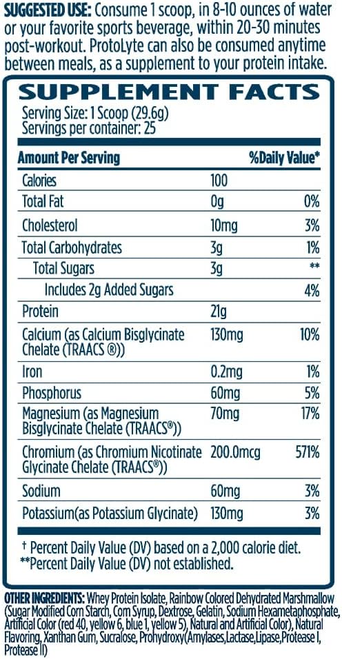 VMI Sports | ProtoLyte Whey Isolate Protein Powder | Low Calorie Whey for Weight Loss and Muscle Gain | Digestive Enzymes | Non-GMO (1.6 lb Marshmallow Charms)