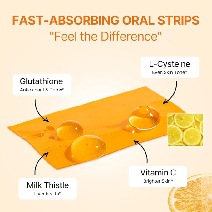 ESTHER FORMULA Liposomal Glutathione Strips (90 ct) - Glutathione Direct Antioxidant Support &amp Skin Brightening | Fast-Absorbing Oral Beauty Film | Korean Supplement | Made in USA