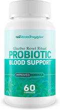 Gluc0se Reset Ritual Probiotic Blood Support - Our Best Probiotics &amp Prebiotics For Blood Balance - Prebiotics &amp Probiotics With Vitamin D - Healthy Gut Restore Probiotic Leaky Gut Repair Supp