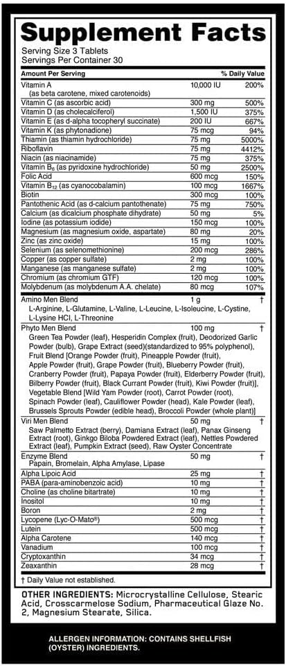 Optimum Nutrition Opti-Men Daily Multivitamin Supplement 90 Count