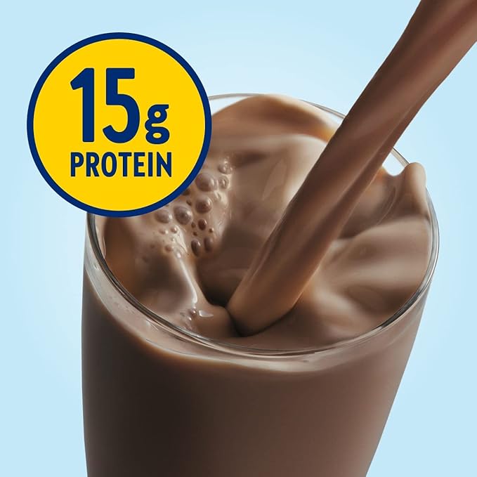 Glucerna Hunger Smart Diabetes Care Shake Classic Chocolate Diabetic Meal Replacement to Support Blood Sugar Management 15g Protein 180 Calories Ready to Drink 10 Fl Oz (Pack of 48)