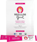 Regular Girl Organic Powder Prebiotic Fiber Supplement and Probiotics for Women Low FODMAP 30 On-The-Go Packets Unflavored 30 Serving Packets