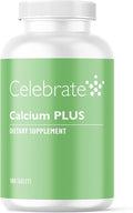 Celebrate Vitamins Calcium Plus – 600mg Calcium Citrate 600 IU Vitamin D3 &amp 50mg Magnesium for Post Bariatric Surgery - Gluten-Free &amp Sugar-Free - 180 Non-Chewable Tablets