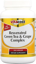 Vitacost Resveratrol + Green Tea &amp Grape Complex - 120 Capsules