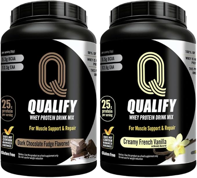 Creamy French Vanilla + Dark Chocolate Fudge Whey Protein Bundle – Gluten-Free Kosher Post-Workout