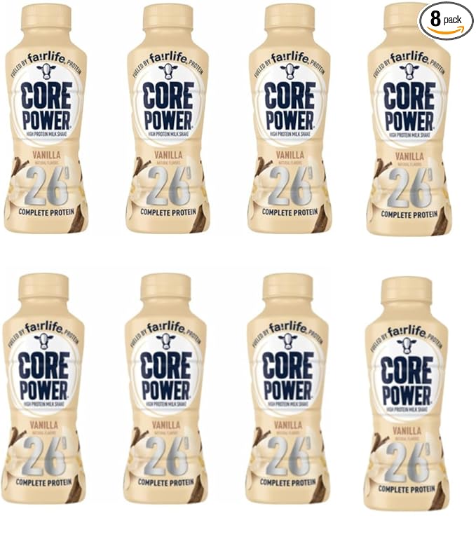 Fa!rlife Core' Power' 26 Gram Protein Shakes Vanilla 8 Pack 26 gram 14 fl bottles