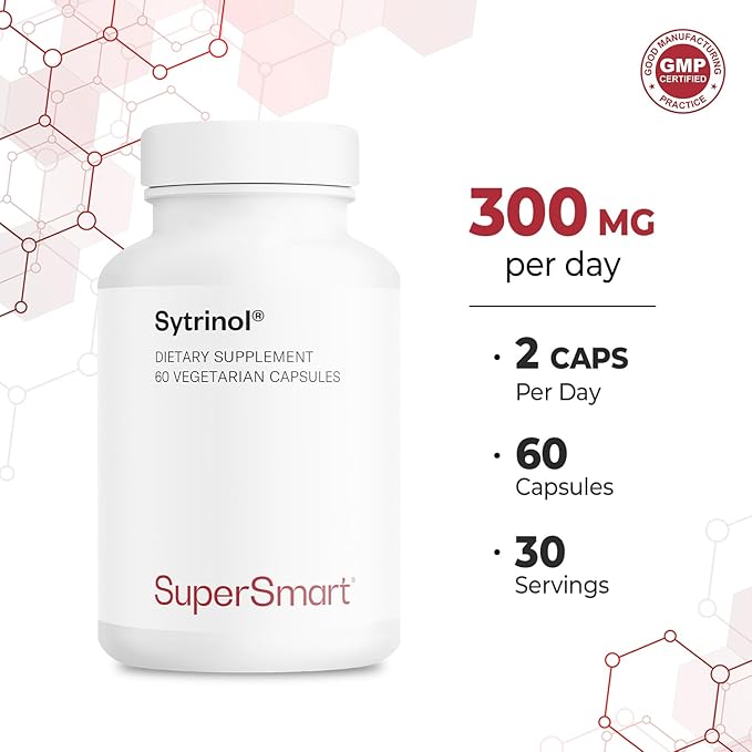 Supersmart - Sytrinol Supplement 300mg per Day (High Absorption) - Citrus Bioflavonoids &amp Tocotrienols Complex - Palm Fruit Extract | Gluten Free - 60 Softgels