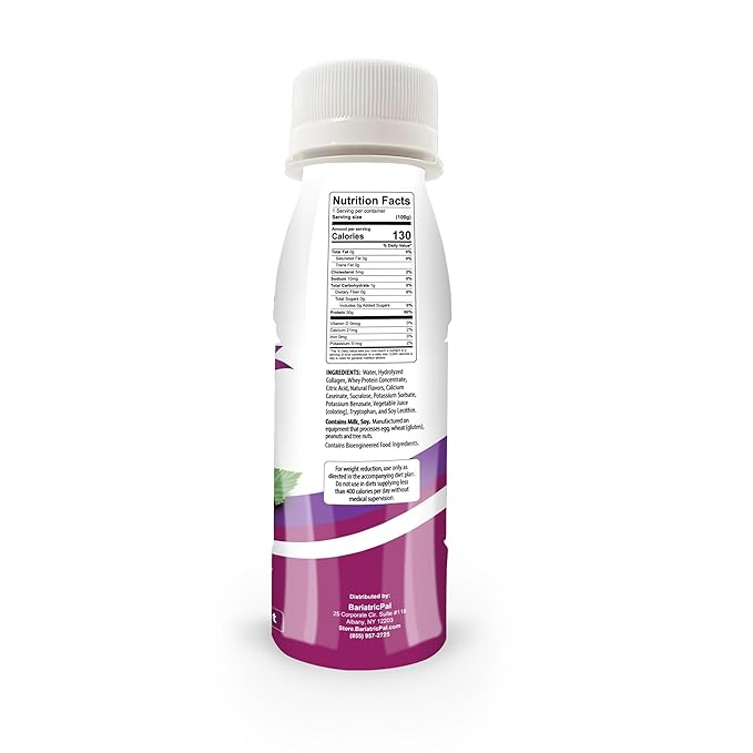 BariatricPal 30g Whey Protein &amp Collagen Power Pro Shots - Wild Berry (48 Bottles)