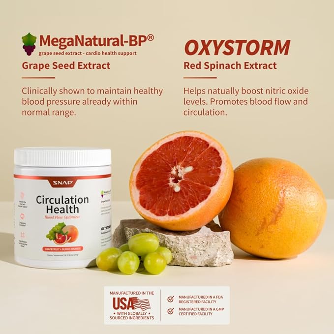 Snap Supplements Circulation Health Blood Circulation Supplements to Support Healthy Blood Flow and Circulation 250g