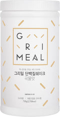 GRIMEAL Meal Replacement Shake ㅣ 12 Flavors for Daily Nutrition ㅣ High Protein Low Sugar Formula ㅣ Plant &amp Whey Protein Blend ㅣ Includes 11 Vitamins &amp Minerals ㅣ Grain Flavor 750g Powder