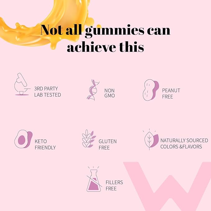 Wondermoon Vitamin D3 K2 Gummies for Women with Calcium &amp Magnesium – Supports Bone Teeth &amp Muscle Function – Daily Wellness Support – Orange Flavor 60 Count