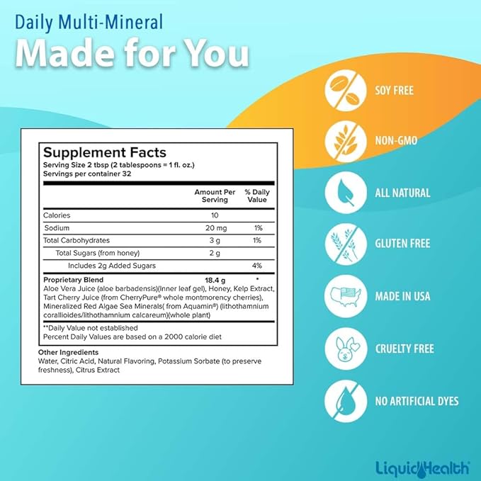 LIQUIDHEALTH Women's Health &amp Vitality Daily Liquid Multivitamin Bundle with Prenatal/Postnatal Multivitamin Calcium &amp Magnesium Daily Multi Mineral &amp Organic Vitamin B12 Drops - USA Ma
