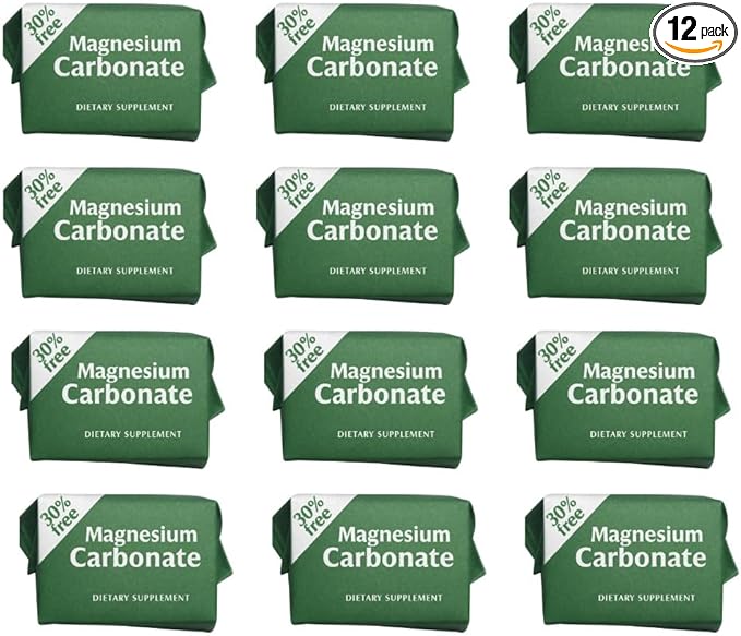 Magnesium Carbonate Cubes – 12 Pack | Pure Food Grade Non-GMO Gluten-Free Vegan | Easy to Dissolve Natural Wellness Mineral Made in Mexico – LENICO