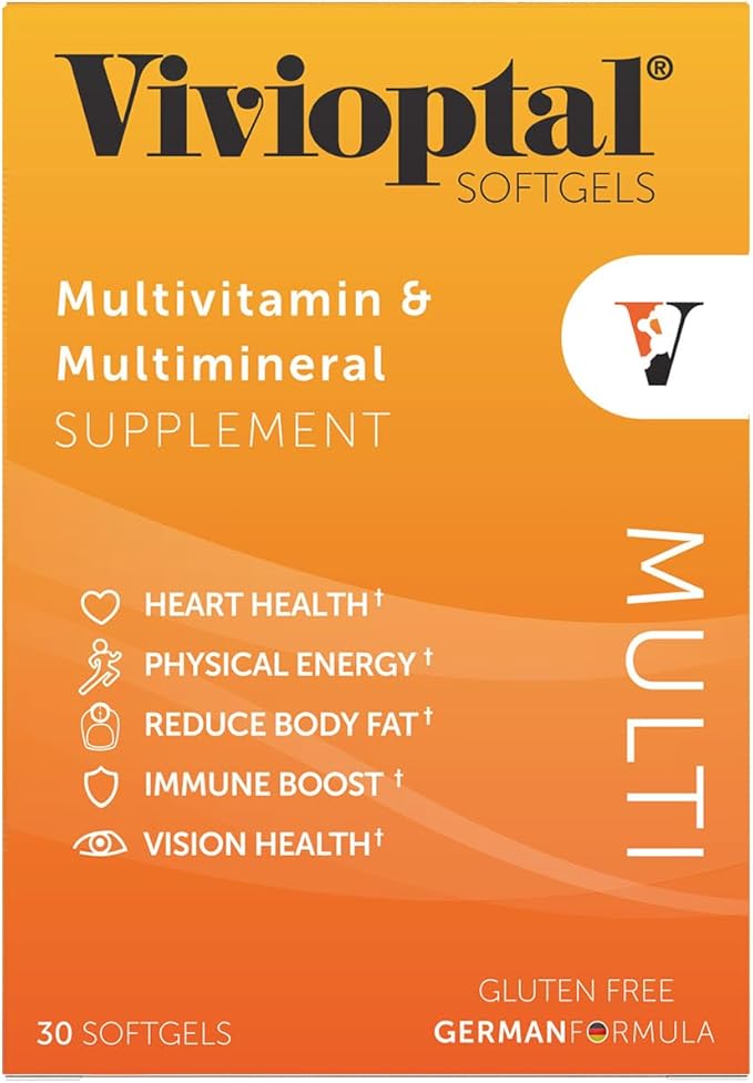 Vivioptal Multi 30 Softgels Multivitamin &amp Multimineral Gluten Free German Formula