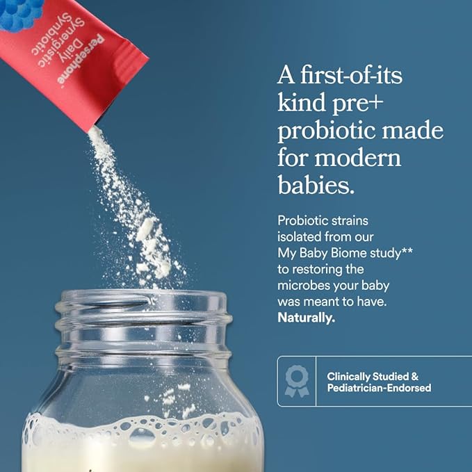 Infant Synbiotic Powder 0-12 Months 30 Servings Probiotic + Prebiotic Blend with Vitamin D Pediatrician-Endorsed (Infant)
