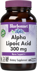 Bluebonnet Alpha Lipoic Acid Vegetarian Capsules 300 mg 60 Count White
