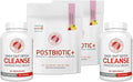 Silver Fern Brand Immune+ Protocol Kit – Postbiotic+ (2 Packages) &amp Cleanse (2 Bottles) – Immune Support Supplement Bundle – Non-GMO Gluten-Free cGMP Certified – 90-Day Supply