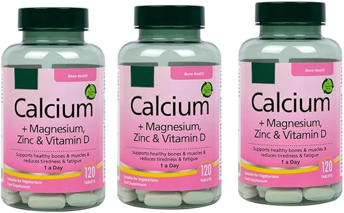 H and B Calcium + MagnesiumZinc &amp Vitamin D 120 Tablets (Pack of 3Total 360 Tablets)