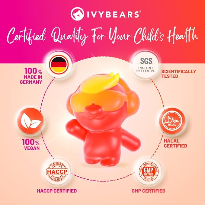 IvyBears® Family Hair &amp Health Bundle – Hair Vitamins for Men &amp Women + Kids Multivitamin Gummies – Daily Hair Skin &amp Immunity Support – Vegan – Made in Germany – 3-Pack
