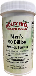 Holly Hill Health Foods Men's 50 Billion Probiotic Formula 60 Vegetarian Capsules