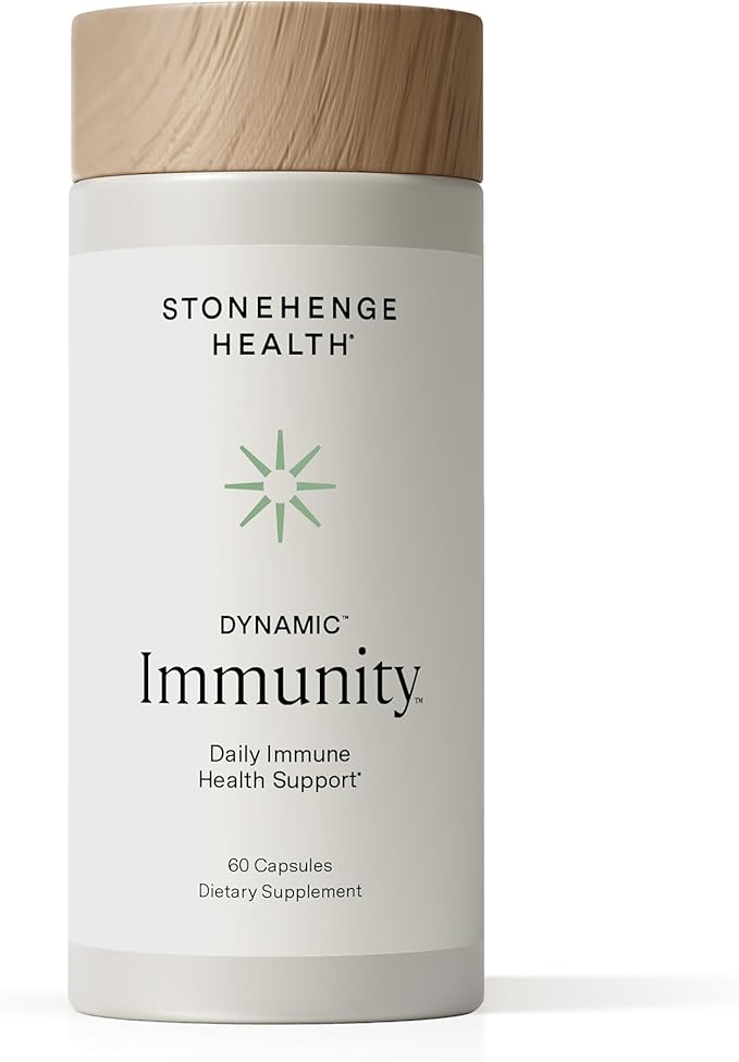 Stonehenge Health Dynamic Immunity Daily Supplement 10-in-1 Immune Boosters Zinc Elderberry Echinacea Vitamin C &amp Probiotic L. Acidophilus – Supports Immune System &amp Respiratory Health 60