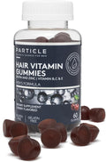 Particle Men’s Hair Gummies Gluten Free &amp Vegan Supplement with Vitamin C Biotin Zinc &amp Vitamin B12 Men’s Daily Supplement for Hair &amp Wellness Support Cherry Flavor 60 Gummies 1 Mon