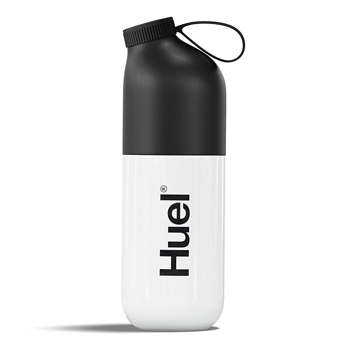 Huel Black Edition Bundle | Strawberry Shortcake 40g Vegan Protein Powder + Shaker Bottle | Nutritionally Complete Meal | 27 Vitamins &amp Minerals Gluten Free | Lockable Lid to Avoid Spills | BPA F
