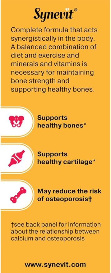 Osteofect® Bone Support Complex Organic Calcium with Vitamin D3 &amp K2 Magnesium &amp Zinc - Supports Healthy Bones &amp Teeth 60 Veg Capsules