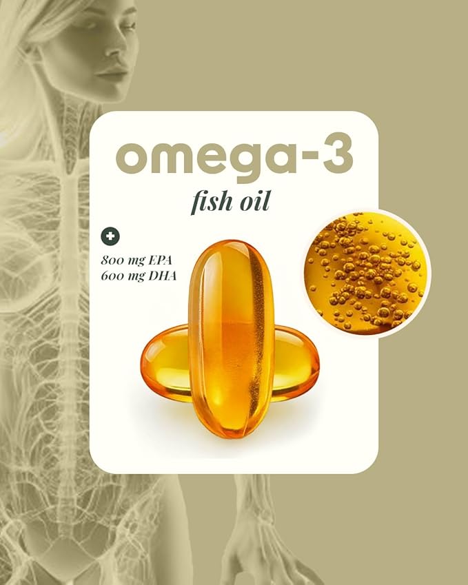 Alpha &amp Omega Nutrition Omega 3 Fish Oil for Heart Brain &amp Immune Health - 2500mg (800mg EPA/600mg DHA) - 120 Softgels