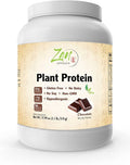 Zen Supplements - Plant Protein-Chocolate 510G 1.1LB -Powder - 23 Grams of Protein Per Serving -Vegan Low Net Carbs Non Dairy Gluten Free Lactose Free No Sugar Added Soy Free Kosher Non-GMO