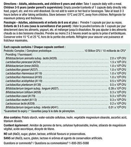 Jamieson Probiotic 10 billion130 veg caps