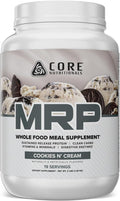 Core Nutritionals MRP Full Spectrum Meal Replacement | Whey Protein Blend + Low Glycemic Carb Blend | 27g Protein | 3 Pound (Cookies N' Cream)