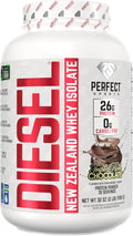 PERFECT SPORTS Diesel 100% New Zealand Whey Protein Isolate | Stevia Sweetened No Artificial Ingredients Keto | 0g Carb 0g Fat 26g Protein | 2 Pounds (Triple Rich Dark Chocolate)