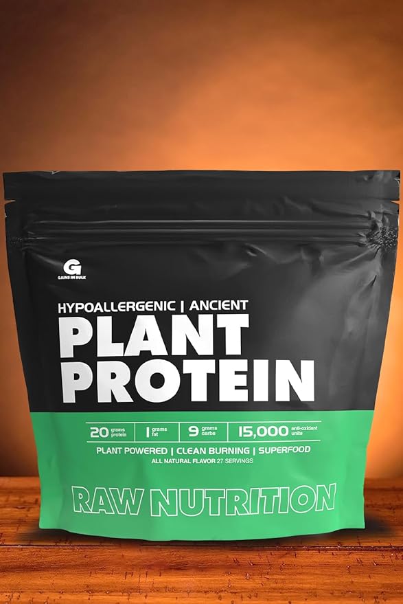 Gains in Bulk GIB Raw Plant Powered Protein Vegan Protein 2.6 lbs