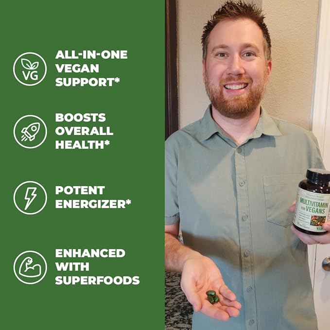 Vegan Multivitamins for Vegans and Vegetarians &amp Complete Multivitamin for Men