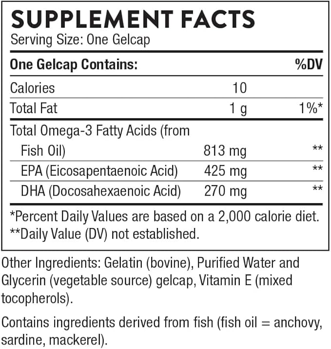 THORNE - Super EPA (90 Gelcaps) &amp Vitamin D + K2 (1 Oz) Bundle - Supports Bone Health Muscle Structure &amp Joint Health - Gluten Dairy &amp Soy-Free